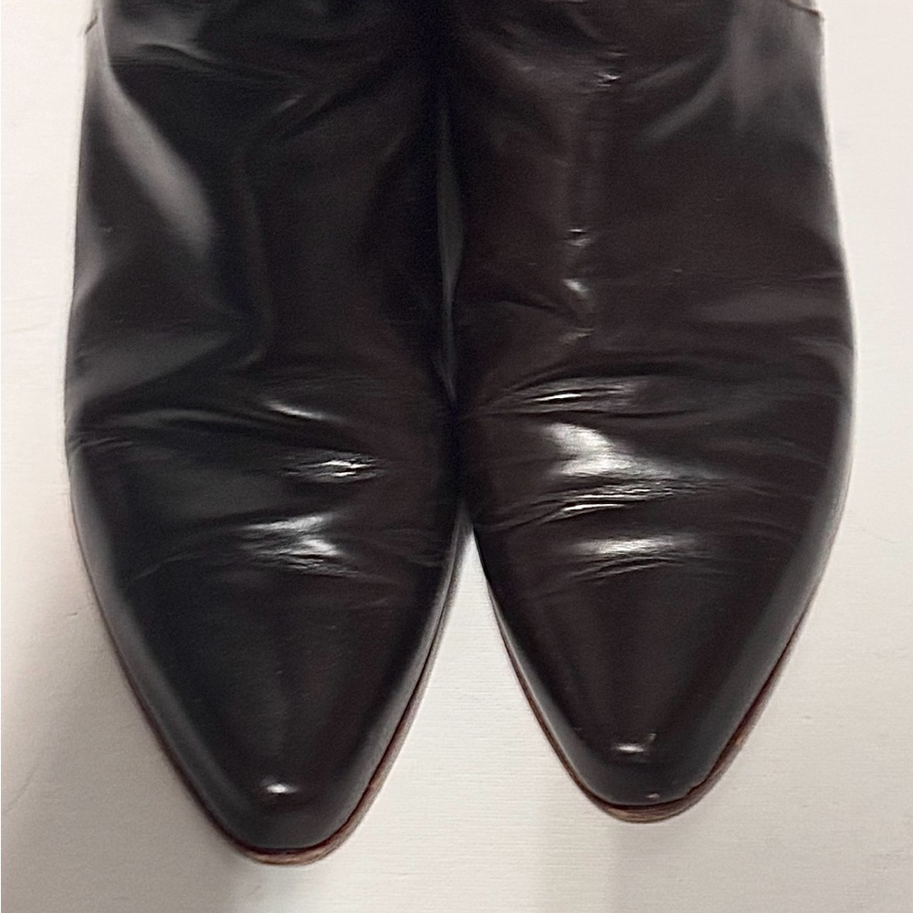 Charles David Brown Leather Western Cowboy Boots Size 9.5 Women’s - Picture 4 of 13
